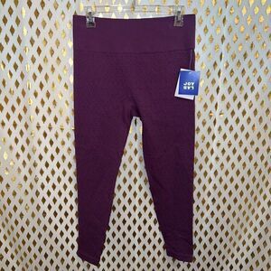 NWT Joy Lab mulberry purple seamless hi rise 7/8 leggings size XL￼